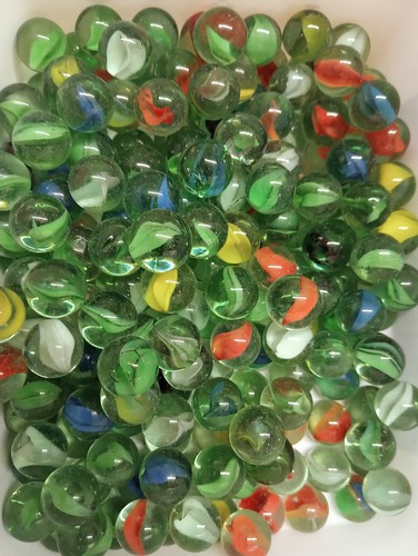 Old fashion glass marbles - 1, kg