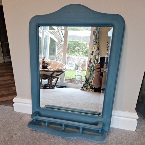 Vintage upcycled blue painted - upcycled,