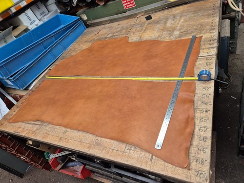 Tan hide leather 6mm - tan, 2.6mm