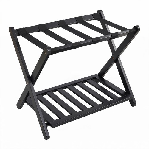 Bamboo luggage rack - luggage,