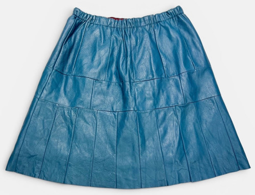 Women vintage blue leather - blue,