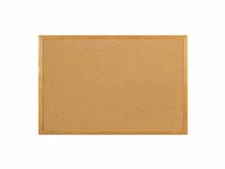 Q Connect Wooded Framed Cork Notice Pin Corkboard Board 1200mm x 900mm +Free24h