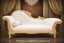 Stunning Ornate Chaise Sofa