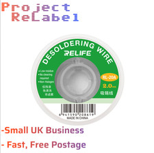 2mm Desolder Wick - Fluxed