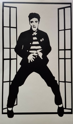Elvis jailhouse rock - sticker, /