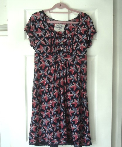 Lovely navy mix dress - navy,