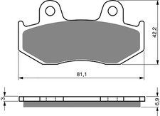Brake Disc Pads Front Goldfren