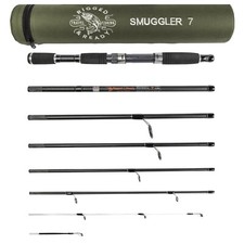 Smuggler 7 Compact 8.5ft Travel Fishing Rod 2 tips for spin and general fishing