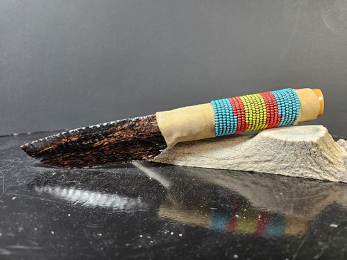 Bead wrapped mahogany obsidian - bead,