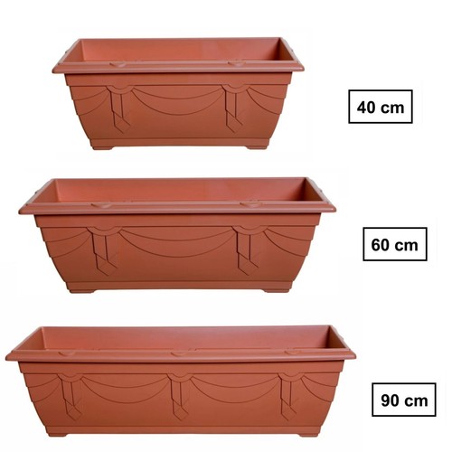 Plastic rectangular plant - rectangular, pots