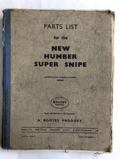 Humber Super Snipe Parts