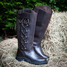 Gallop Gateley Waterproof Long Country Boots Leather, Walking, Casual, Riding,