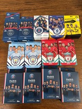 Topps 13 Empty collector team set boxes PSG Liverpool Manchester City Dortmund