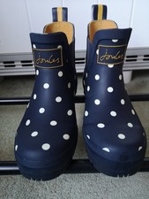 Joules Navy Wellibobs Size 3