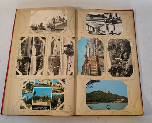 Art nouveau postcard album lot - art,
