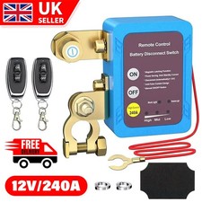 Wireless Remote Car Battery Disconnect Relay Master Kill Cut-off Switch Isolator