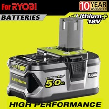 Genuine 18V 5.0Ah Battery for RYOBI One+ Plus Lithium RB18L50 P108 P104 Battery