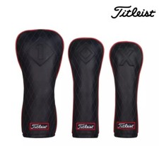 Titleist Jet Black Leather - Set Includes 1 Driver, 1 Fairway and 1 Hybrid 