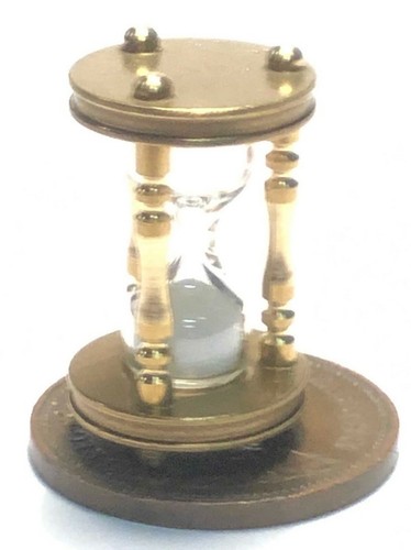Dolls house working - dolls, brass