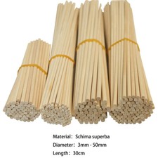 Wood Dowels Smooth Rod Pegs 30cm Length Craft Sticks DIY Wooden Dowel Woodcraft
