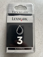 ORIGINAL lexmark No3 black ink