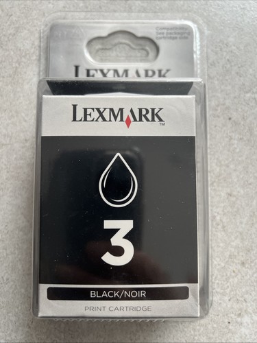 Original lexmark no3 black ink - original,