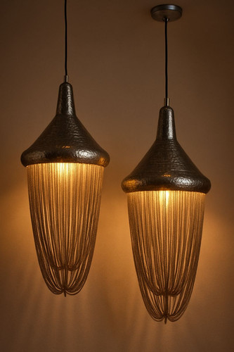 Silver moroccan hammered metal - moroccan,