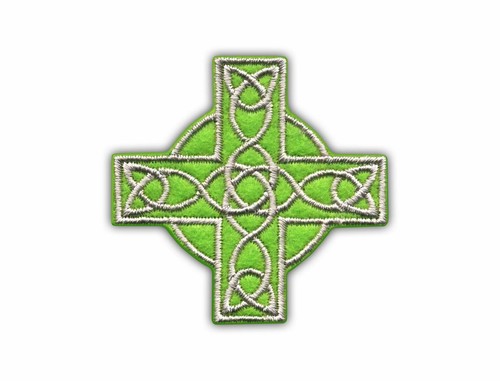 Celtic cross - (green, small)