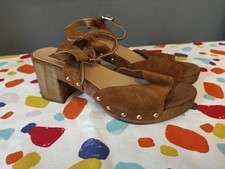 Topshop Womens Brown Suede