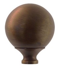 Brass Bed Finial Cannon Ball