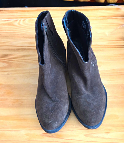 Khaki suede ankle - khaki,
