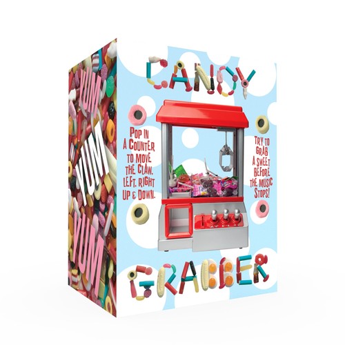 Winning candy grabber with - candy,
