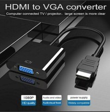 HDMI Male IN to SVGA VGA Female OUT Converter Cable Adaptor for DVD TV PC Black