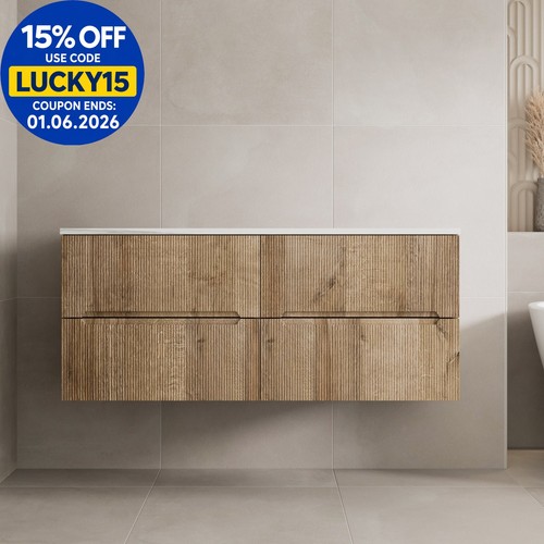 1200mm oak white - white, marble