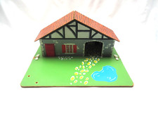 Vintage Toy Works? wooden toy farm stable building