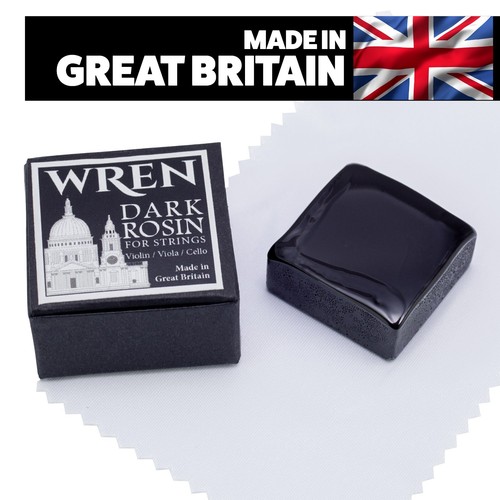 Wren dark rosin bow - rosin, violin