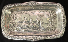 Solid silver pin dish -