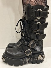 NEW ROCK Reactor Black Leather