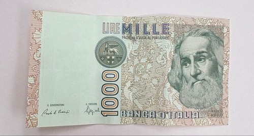 Italy 1000 lire banknote - italy,