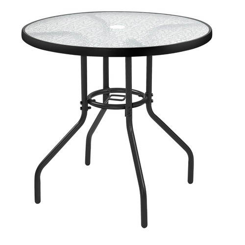 Round garden patio - table, with