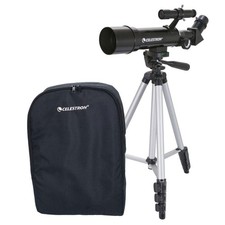 Celestron Travel Scope 80 Refractor Astro Terrestrial Telescope #22030 Ex Demo