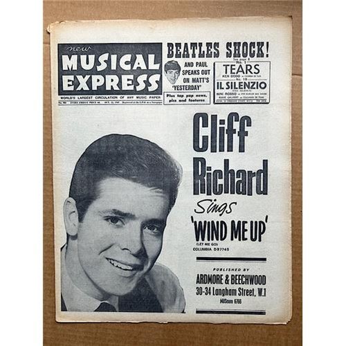 Cliff richard nme - cliff, magazine