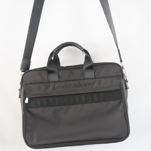 Longchamp black nylon laptop - longchamp,