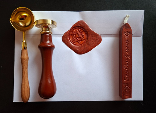 Letter wax seal stamp - letter,