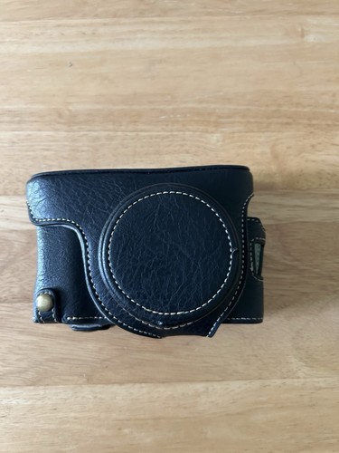 Leather camera bag case - leather,