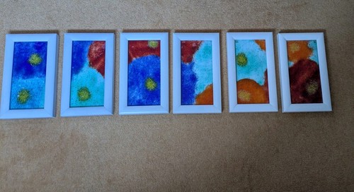 Set fused glass - of,