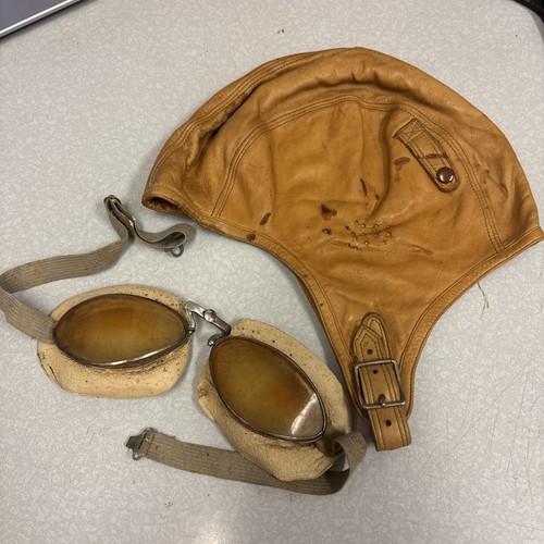 Vintage leather aviator flight - leather,
