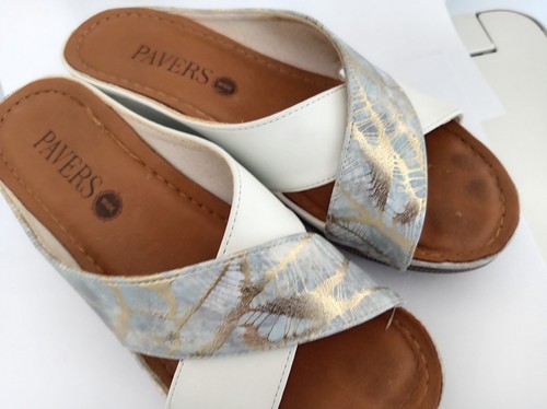 Pavers leather wedge size - wedge,