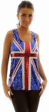Sparkly SEQUINNED Union Jack
