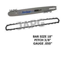 18" Bar & Chain Set, Qualcast PCS46Z Chainsaw Part Argos